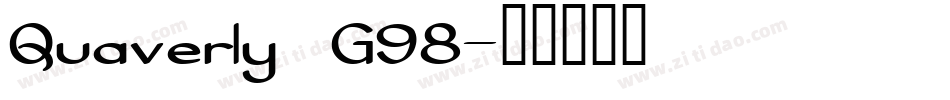 Quaverly G98字体转换